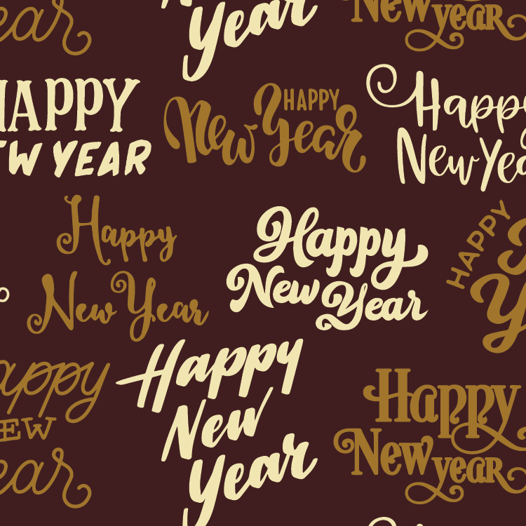Happy New Year Pattern