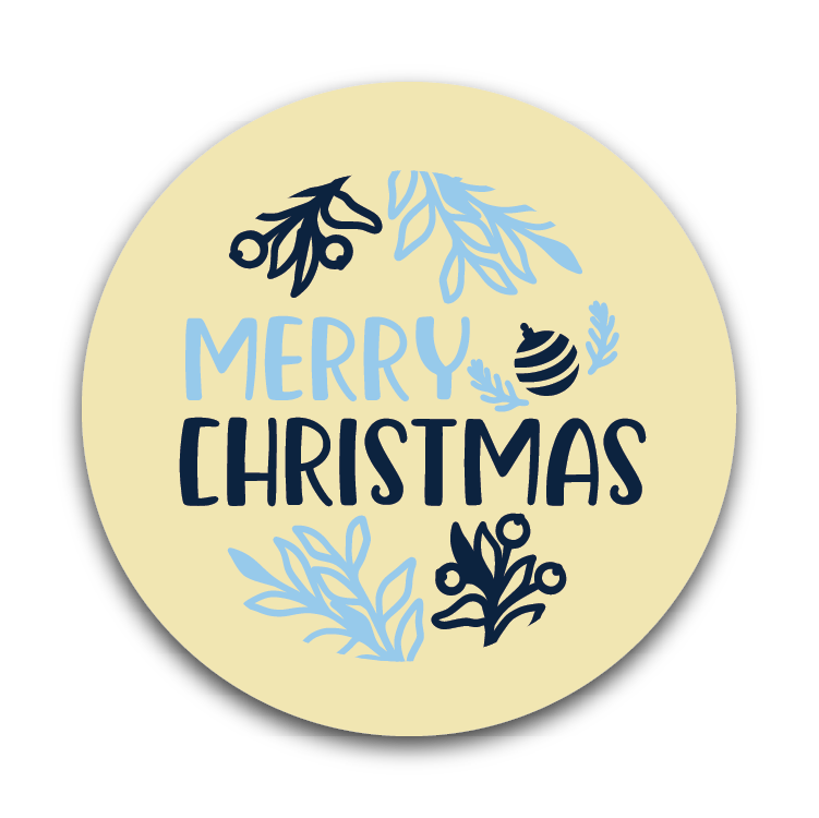 Azure Blooms Merry Christmas