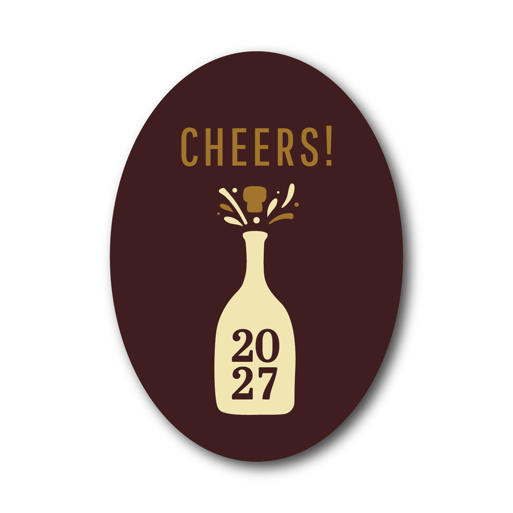 Champagne Cheers Chocolate Decor
