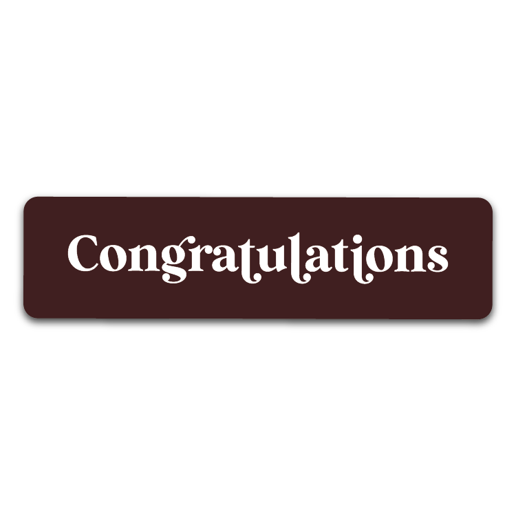Congratulations Rectangle Chocolates (2023 Version)