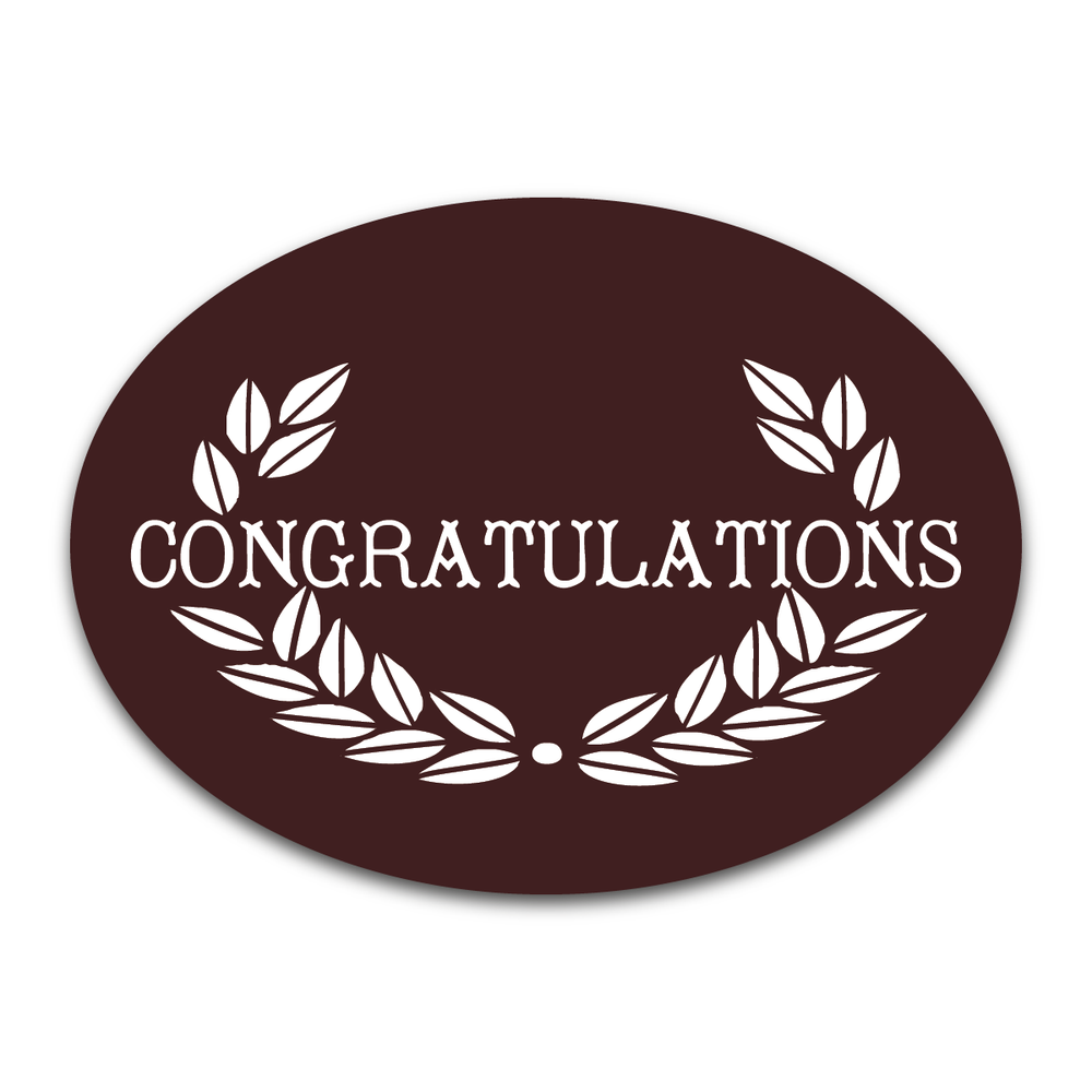 Congratulations Large Oval Chocolates