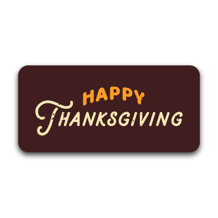 Happy Thanksgiving Rectangle Chocolates