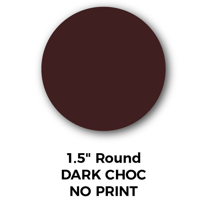 1.5" Round Blank Chocolates