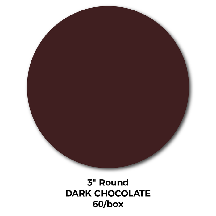 3" Round Blank Chocolates