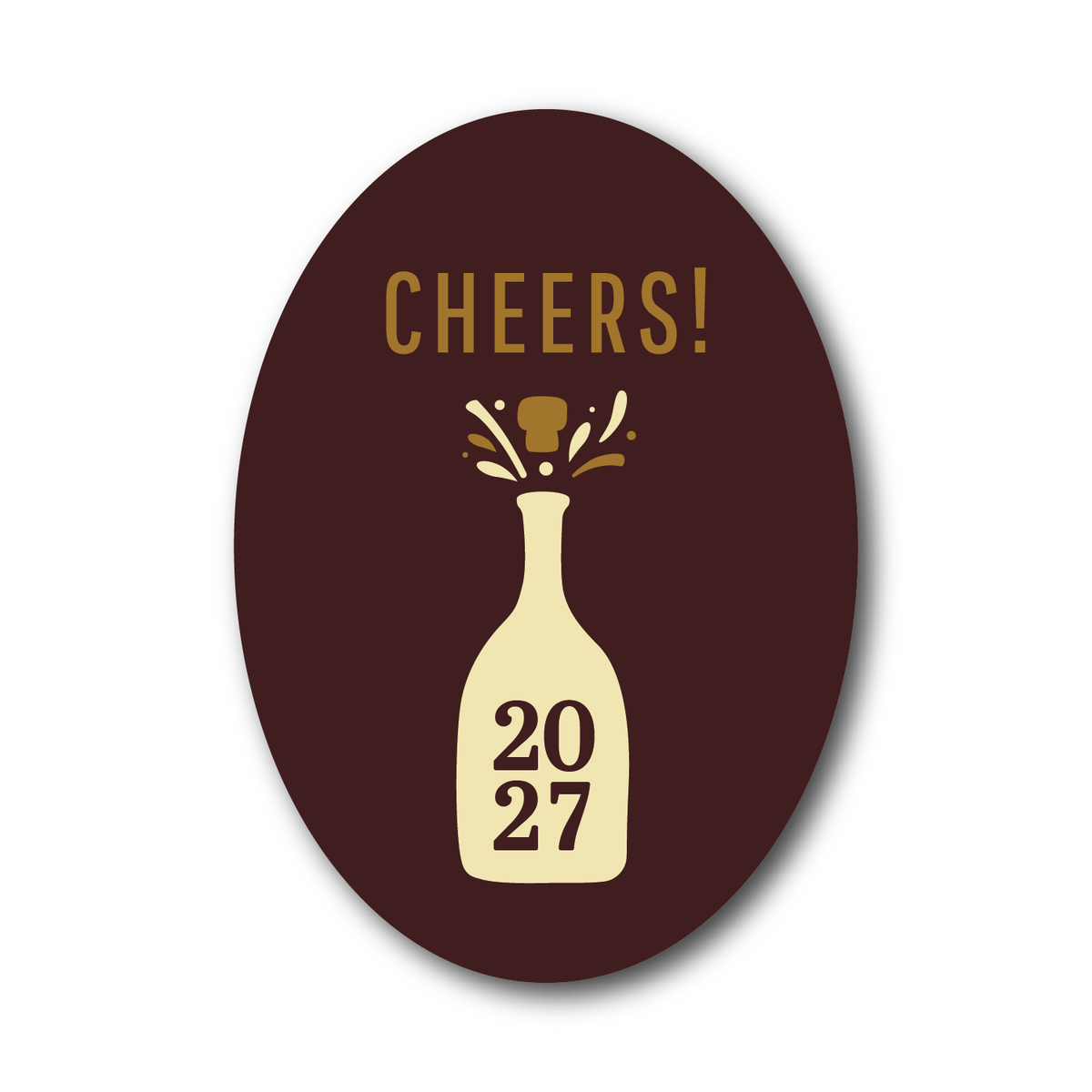 Champagne Cheers Chocolate Decor