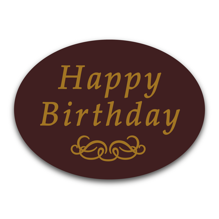 Happy Birthday Large Oval Chocolates