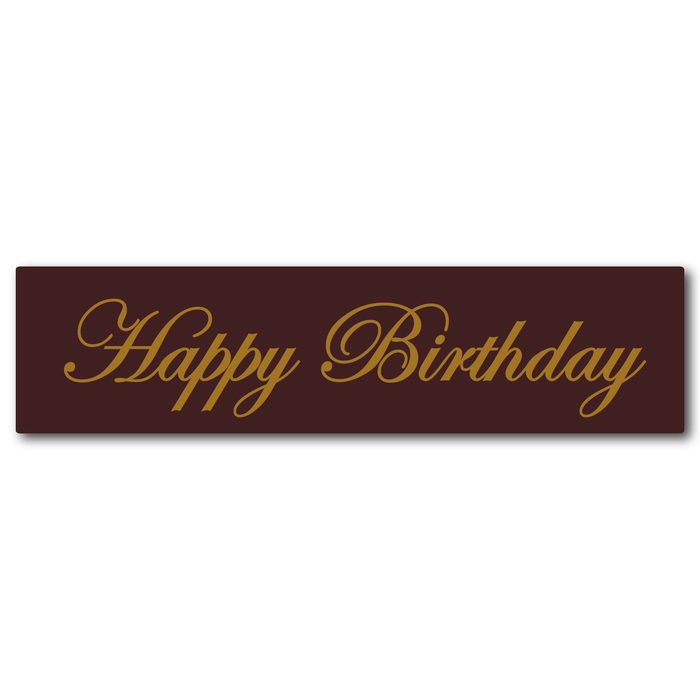 Happy Birthday Rectangle Chocolates — Sweet Swiss Confections