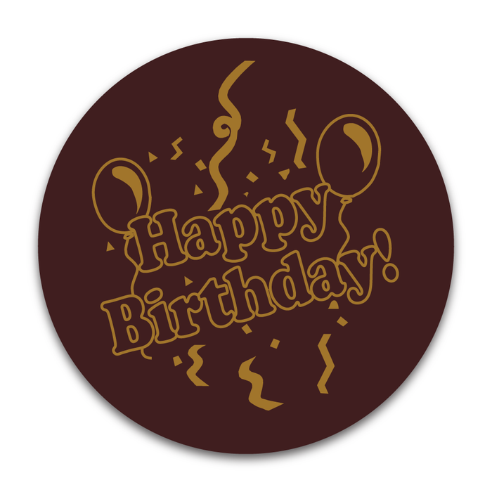Happy Birthday 2.75" Round Chocolates