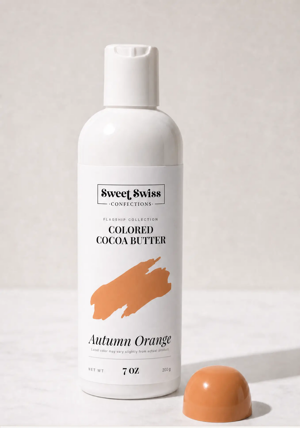 Autumn Orange Colored Cocoa Butter