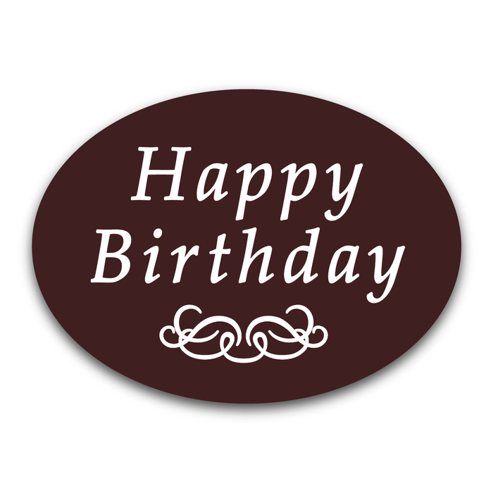 Happy Birthday Large Oval Chocolates