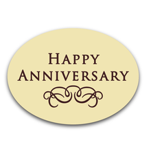 Happy Anniversary Large Oval Chocolates
