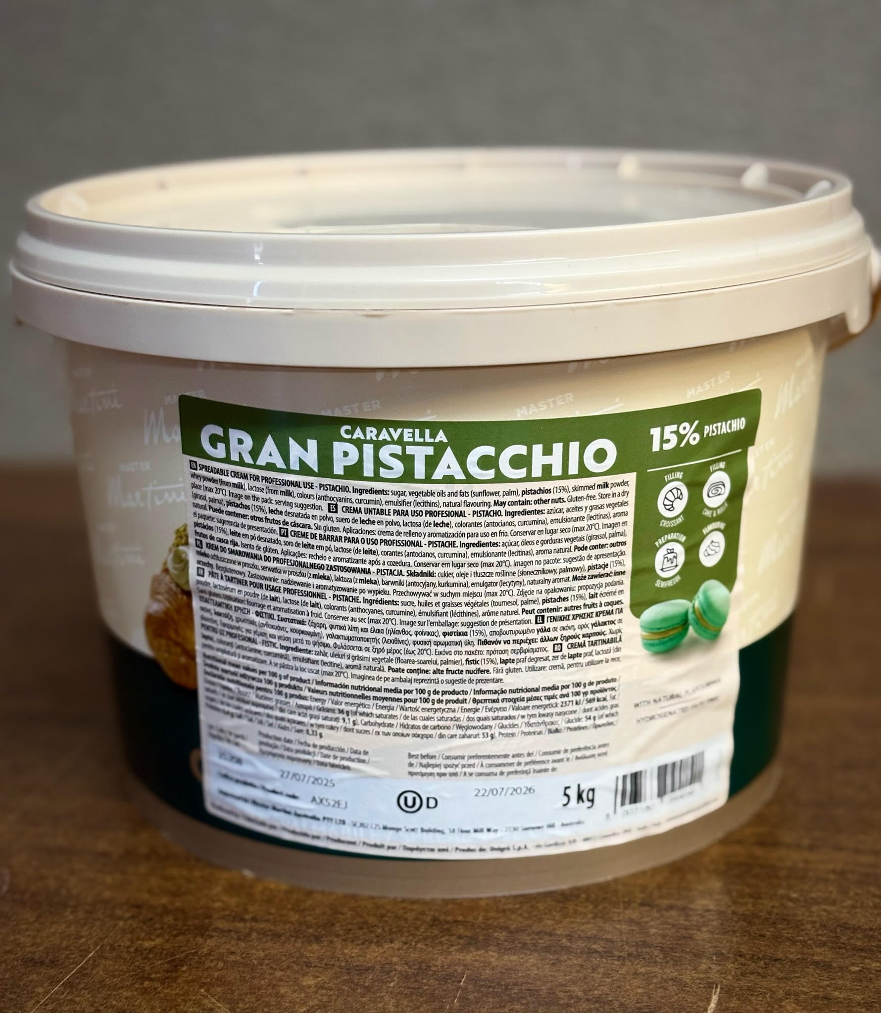 Master Martini Pistachio Cream â€“ 15% Pistachio, Italian, Kosher